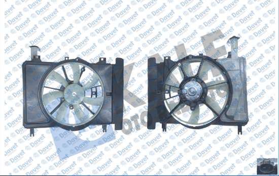 KLR-360295 Fan Motoru Davlumbazli ( Toyota Yaris 1.5 00-05, Yaris Verso 1.5 00-05 -(12v)